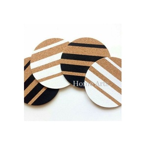 Juego de 4 Posavasos de Madera para Té y Café, la Mejor Calidad, Tamaño Personalizado, Forma Redonda, Juego de Posavasos en Venta - Product Image 1