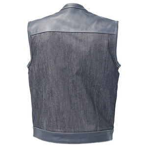 Gilet en cuir de moto pour hommes professionnels hiver véritable tissu disponible dans toutes les tailles couleurs Design gilet en cuir de moto - Product Image 3