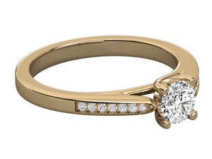 925 Silver 1.5 Carat Diamond Ring Brilliant Cut Lab Grown Diamond <b>Cluster</b> Engagement Wedding Ring for Women 14K Gold Plated Ring - Product Image 5