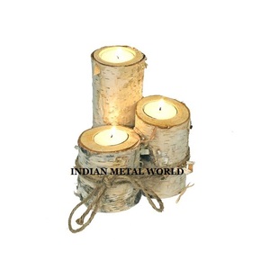 Bougeoirs décoratifs pour Table d'hôtel et de Restaurant, ensemble de 2 tailles différentes, bougeoirs en argent - Product Image 3