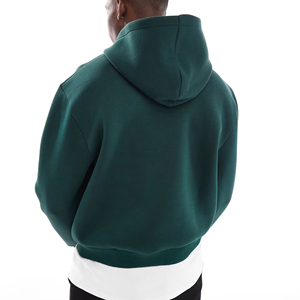 Alta calidad pesado grueso 410G 100% algodón Terry Pullover Jumper Shirt logotipo personalizado Unisex hombres Casual liso manga larga con capucha - Product Image 6