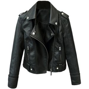 แจ็คเก็ตหนังผู้หญิงคุณภาพดีที่สุดออกแบบโลโก้ที่กําหนดเอง - Product Image 6