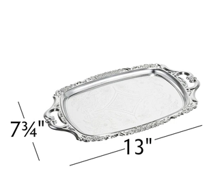 Bandeja que sirve para el hogar y restaurantes, hoteles, mesa hecha a mano, Metal decorativo de hierro, Metal antiguo Vintage - Product Image 1