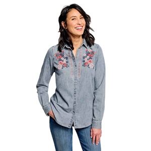 Top Selling Breathable Eco Friendly <b>Cheap</b> Priced Customized Design Women's Adult Size Rhinestone Denim Top For Women - Product Image 3