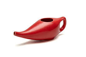 Elegante y Ligero Recipiente de Cerámica/Plástico ABS para Lavado Nasal (Neti Pot) para Yoga y Meditación con Caja de Regalo - Product Image 6