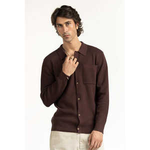 Cárdigan de Corte Regular con Decoración de Botones y Cierre de Cremallera para Todas las Temporadas - Mangas Cortas, Grosor Delgado - Product Image 2