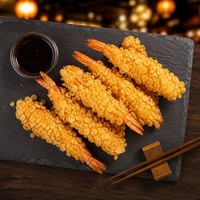 Bouchées croustillantes de maïs pané surgelées de style japonais, personnalisées OEM, en morceaux entiers étirés, pour apéritif, export en vrac