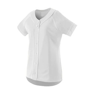 Impression par sublimation personnalisée col en V 100% polyester maillot de baseball pour femmes pour adultes vêtements de sport à manches courtes de couleur personnalisée - Product Image 3