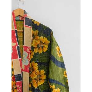 Ndian-Chaqueta de algodón con estampado floral para mujer, abrigo Estilo Vintage kartha - Product Image 4