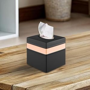 Rustic Modern Buckle Design Durable Metal Napkin <b>Holder</b> Customized Color Square Kitchen Dining Table Organizer <b>Tissue</b> <b>Box</b> - Product Image 2