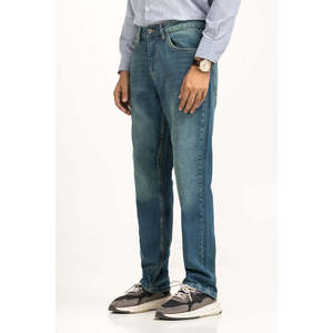 กางเกงยีนส์ทรงตรงเอวกลางสีสโตนวอช สไตล์วินเทจ Y2K ฮิปฮอป ดีไซน์ปะติดปะต่อ พร้อมเทคนิคการปักลาย สำหรับฤดูหนาว - Product Image 3