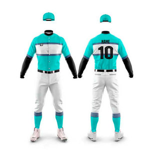 Venta caliente de alta calidad logotipo personalizado impresión peso ligero 2024 equipo deportes desgaste uniforme de béisbol en varios colores - Product Image 4