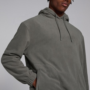 Ensemble de survêtement en molleton doux au toucher avec capuche et poches zippées pour homme, design nouveau, confortable, deux pièces - Product Image 5