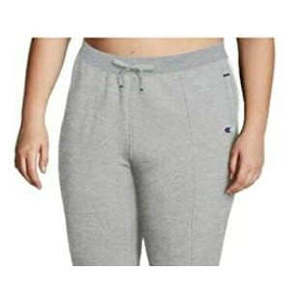 Pantaloni da ginnastica Champion Heritage da donna, in velluto a coste traspirante, a vita bassa, con elastico in vita, effetto stropicciato, taglia 2X, grigio - Product Image 3