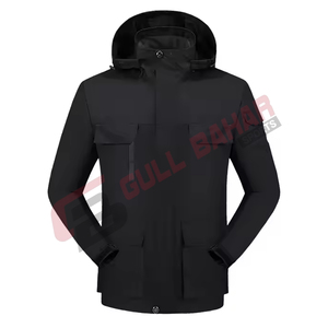 Chaqueta Cortavientos Unisex Ligera de Poliéster, Bordada, Estilo Urbano, Cuello Alto, Impermeable, Transpirable, Invierno, OEM - Product Image 4