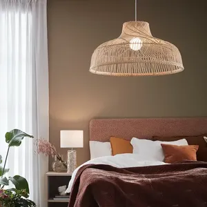 Hotel Wall Mounted <b>Lampshades</b> Best Choice Natural Rattan <b>Lampshade</b> for Home Decoration Indoor or Outdoor - Product Image 4