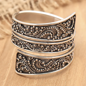 Modern <b>Wrap</b> Ring 925 Sterling Silver Openwork Band Ring Bulk Fine Jewelry for Women Anniversary <b>Wedding</b> Parties <b>Gifts</b> Idea - Product Image 3