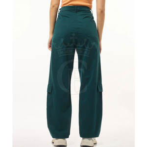 Pantalones Cargo de secado rápido para mujer Estilo frontal plano de cintura media; Ropa de invierno - Product Image 3