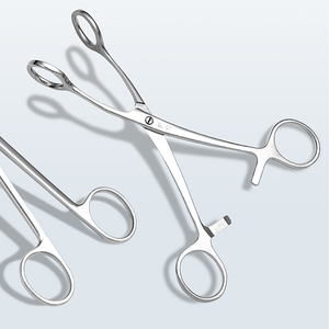 Stainless Steel Manual <b>Dental</b> Examination Instrument Medical Tongue Pliers With Clip Surgical Basis Pliers - Product Image 3