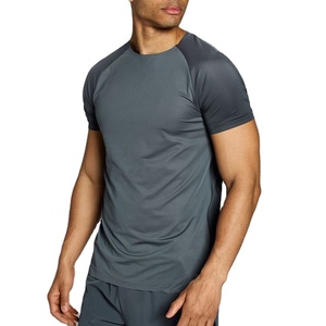 Camiseta Deportiva de Compresión para Gimnasio, Color Sólido Personalizado, Nueva Llegada, Precio Bajo, Venta al Por Mayor de Fábrica, Ajuste Muscular, Transpirable - Product Image 1