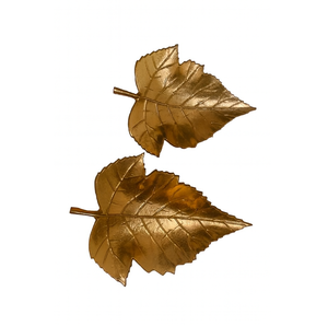 Plateaux décoratifs en forme de feuille d'argent avec des détails fins et une finition lisse design réaliste de texture de feuille pour l'élégance de votre maison - Product Image 3