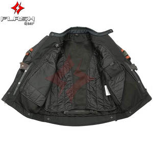 Chaqueta de Motociclismo Unisex Transpirable para Todo Clima con Protección CE, Malla Negra - Product Image 4