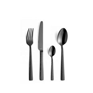 Couverts à poignée brillante royale en acier inoxydable, couverts de restaurant occidentaux noirs pour mariage et fête - Product Image 6