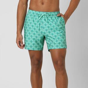 Veliko Sports Short de surf à séchage rapide pour hommes Short de surf classique en toile anti-rides Spandex taille moyenne léger écologique - Product Image 5
