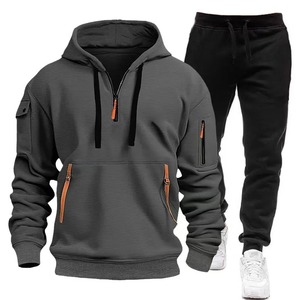 Ensemble de survêtement de maternité imprimé slim fit pour homme, tendance 2024, vêtements de sport d'automne, jogging avec logo personnalisé - Product Image 3