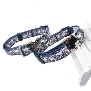 Correas de Perro de Nailon de Lujo con Estampado de Plumas, de Alta Calidad, Personalizadas de Fábrica, Venta al por Mayor - Product Image 1