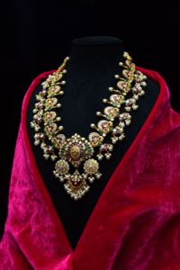 <b>Indian</b> Moissanite Stone 925 Sterling Silver Necklace <b>Set</b> for Women Bridal <b>Jewelry</b> Traditional Design with Modern Luxury Sparkle - Product Image 2