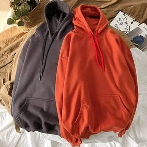 Pulls à capuche lourds de qualité supérieure pour hommes, sweats en coton de base lavés personnalisés, manches régulières, grande taille, décontracté, solide, tricoté - Product Image 1