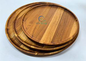 Bandejas de Servir de Madera de Teca Ecológicas con Logotipo Personalizado |   Fabricante de Vietnam - Product Image 6