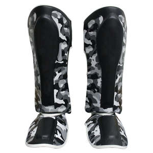 Almohadillas de Kickboxing MMA, Protector de cuero, protectores de pies para piernas para Muay Thai y correas de Espinilla de boxeo para Protección deportiva - Product Image 4