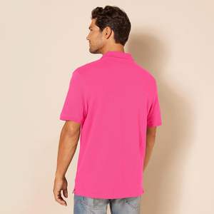 Chemise décontractée pour homme à manches courtes, coupe ample, couleur unie, en polyester/coton tricoté sur mesure, écologique, pour l'été - Product Image 4