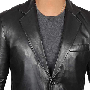 Chaqueta Bomber de Cuero para Hombre Más Vendida, Nueva Moda, Cortavientos, Impermeable, Invierno, Servicio Personalizado OEM, Logotipo Frontal, Estilo Urbano - Product Image 3