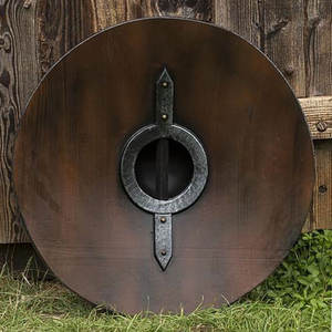 Bouclier Viking en acier à haute teneur en carbone de qualité supérieure, fabrication personnalisée, motif de bataille, décoration intérieure - Product Image 2