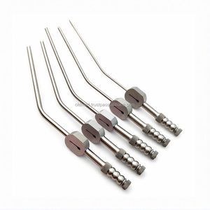 Tubes d'aspiration Fukushima en forme de goutte d'eau de haute qualité, norme allemande, nouveaux, 68, 10, 12, 13 Fr, ensemble manuel A+, autoclave en acier inoxydable - Product Image 1