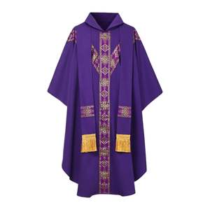 Vêtements liturgiques catholiques traditionnels, vêtements religieux brodés de haute qualité, chasuble d'église sur mesure, robes de prêtre - Product Image 3