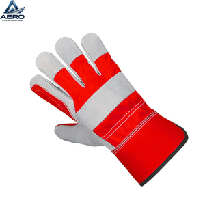 Guantes de Trabajo de Cuero con Protección Completa para los Dedos, Transpirables, de Tela, Guantes de Seguridad de Cuero con Protección Completa para los Dedos - Product Image 2