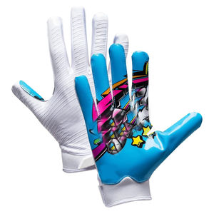 Gants de football américain professionnels de haute qualité en cuir synthétique, design entièrement personnalisable, joueurs, équipes, entraînement, jeux - Product Image 4