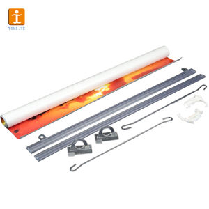120g Tissu résistant aux taches, impression par sublimation thermique sur mesure, rouleaux suspendus d'intérieur pour événements et périmètres - Product Image 4