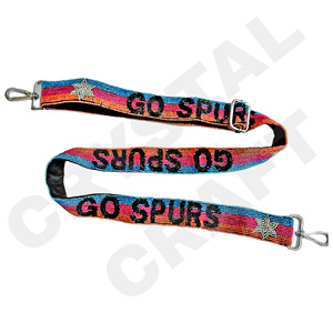 CRYSTAL CRAFT Star Go Spurs Perles de verre pour bandoulière de sac, couleur personnalisée, style indien, taille personnalisée, logo personnalisé accepté - Product Image 1