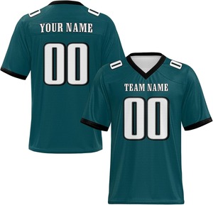 Camisetas de Fútbol Americano Sublimadas Personalizadas al por Mayor 2026, 100% Poliéster, Secado Rápido, Manga Corta, Unisex, con Logotipo del Equipo - Product Image 3