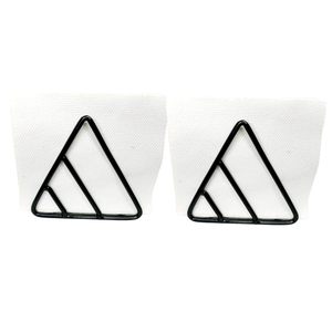 Vente en gros de porte-mouchoirs triangulaire en fil métallique porte-serviettes facile support organisateur pour hôtels restaurants boîtes à mouchoirs - Product Image 1