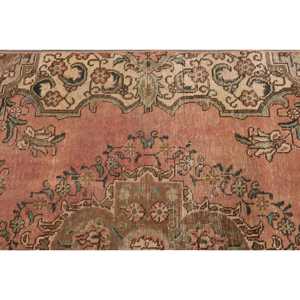 Vintage <b>Runner</b> Rug 2.1x11.6 ft, <b>Red</b> Brown Abstract Rug Wool - Product Image 5