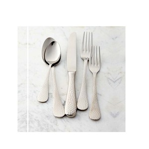 Cubiertos de plata pulida al por mayor de alta calidad, juegos de cubiertos al por mayor, cubiertos con mango audaz de acero inoxidable para boda - Product Image 5