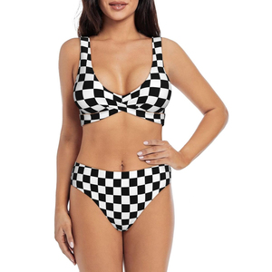 Bikini Personalizado de Doble Color para Mujer, Traje de Baño con Logotipo Personalizado, Secado Rápido, Ropa de Playa - Product Image 1