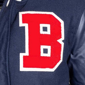 Manga de cuero de lana con diseño de parche bordado logotipo personalizado High Street de Pakistán chaqueta universitaria de invierno - Product Image 5