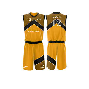 Ensemble d'uniformes de basket-ball professionnels personnalisés, jersey et short en polyester respirant à séchage rapide, vêtements de sport d'équipe pour hommes, femmes et jeunes - Product Image 5